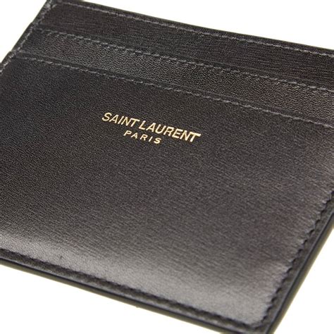 saint laurent black card holder.